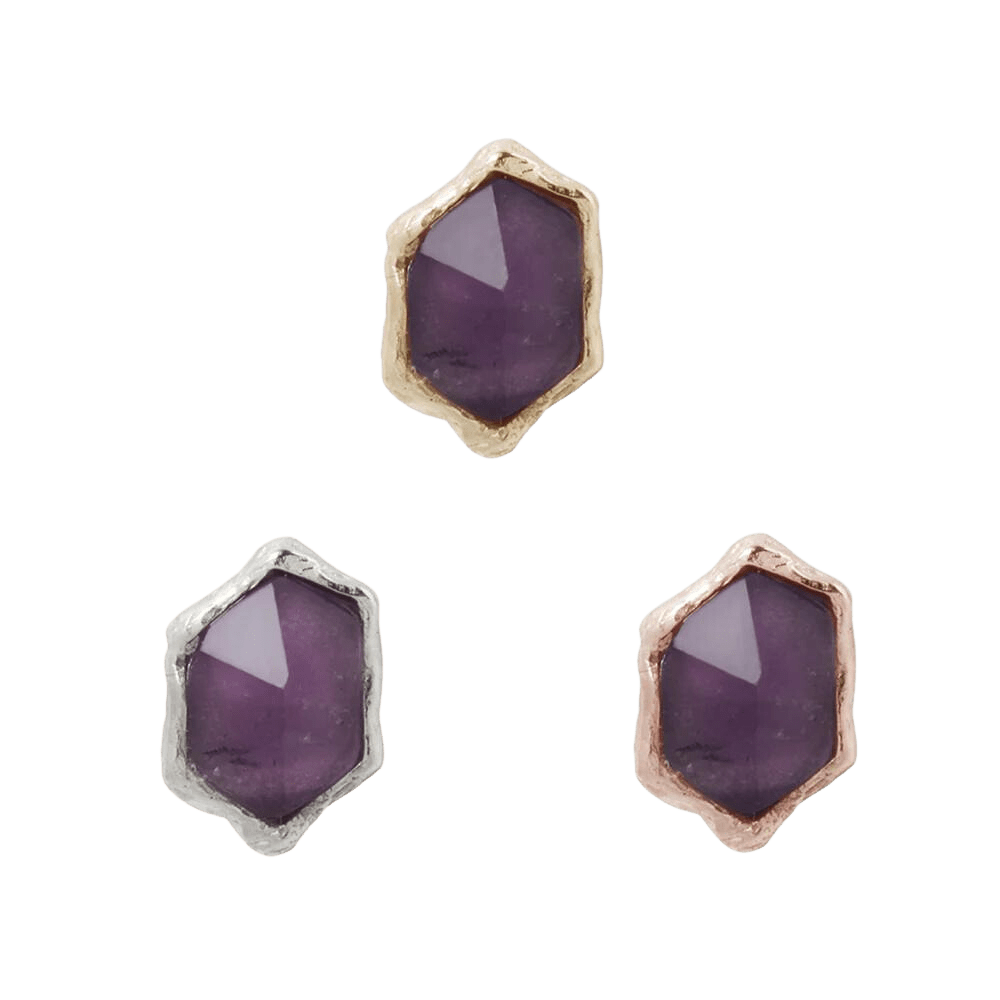 PUMP UP THE VOLUME - AMETHYST - THREADLESS END piercing-zone.com