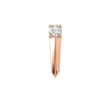 Gemmed Blade – 14K/18K Gold Gemstone Threadless End