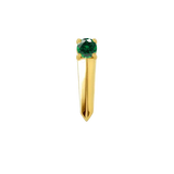 Gemmed Blade – 14K/18K Gold Gemstone Threadless End