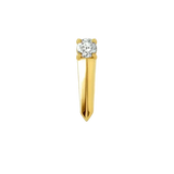 Gemmed Blade – 14K/18K Gold Gemstone Threadless End