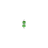 MISHKA PRONG 2 - TSAVORITE - THREADLESS END piercing-zone.com