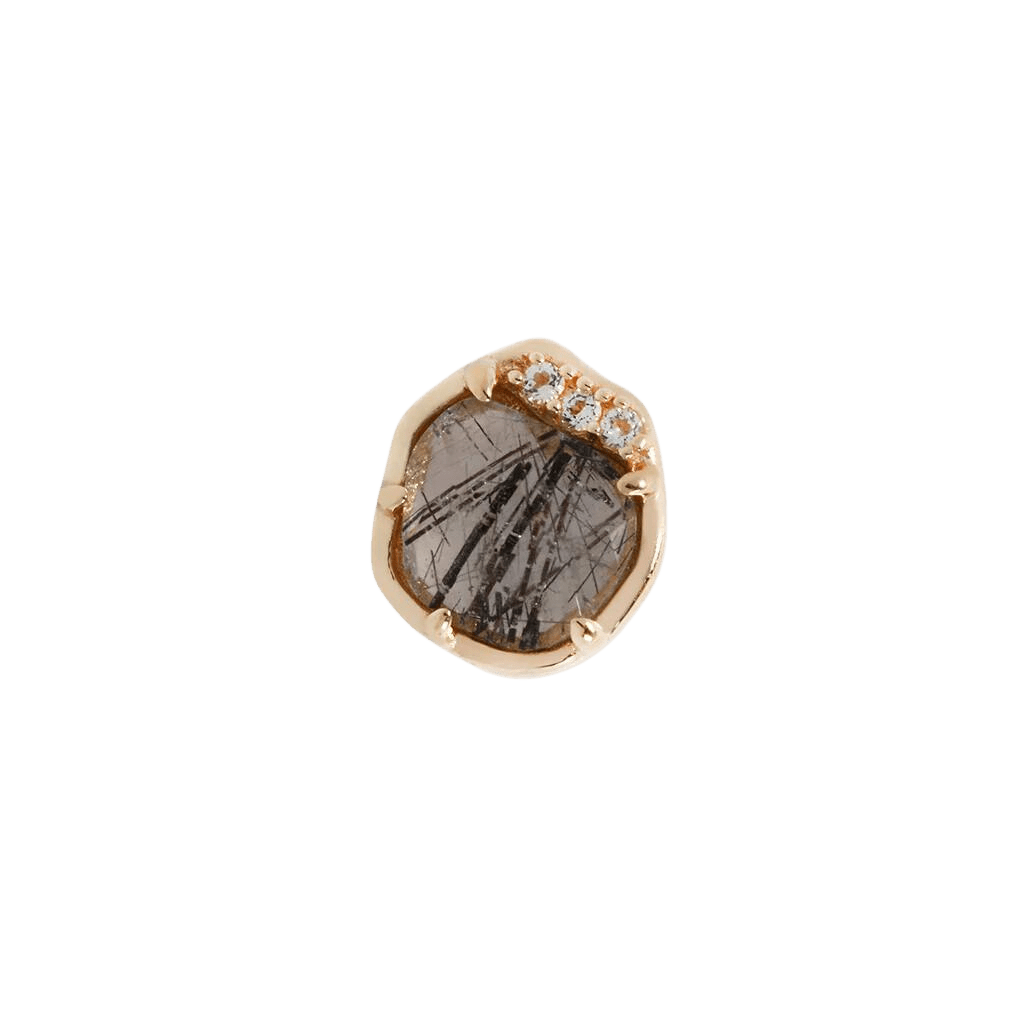 VISION - TOURMALATED QUARTZ - THREADLESS END piercing-zone.com
