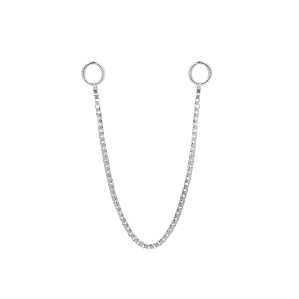 SINGLE BOX CHAIN - SOLID 14KT GOLD piercing-zone.com