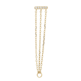 AURALIE - CZ - GOLD THREADLESS END piercing-zone.com