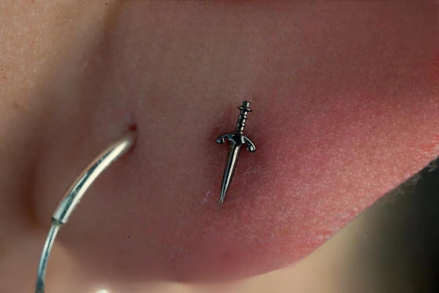 BLADE - RHODIUM - THREADLESS END piercing-zone.com