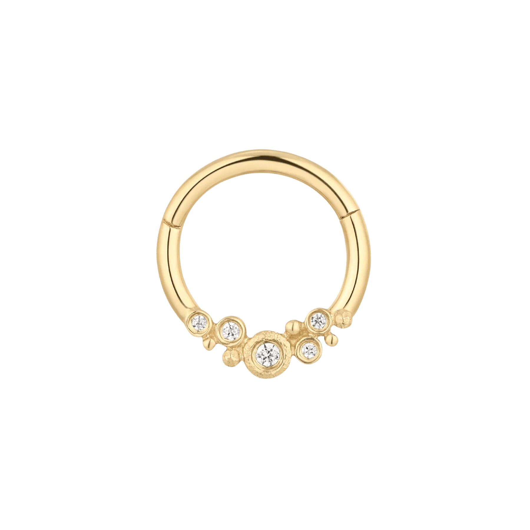 EFFERVESCENT - CZ - GOLD CLICKER piercing-zone.com