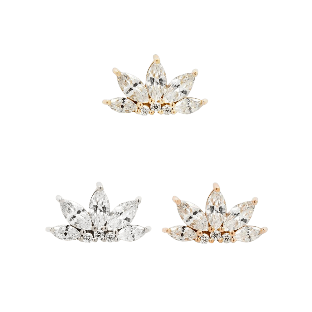 VALENTINA - CZ - THREADLESS END piercing-zone.com