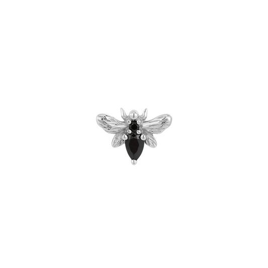 BEE CHIC - BLACK SPINEL - THREADLESS END piercing-zone.com