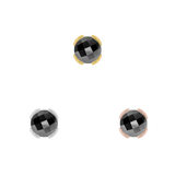 Peekaboo – 14K Gold Black Spinel Threadless End