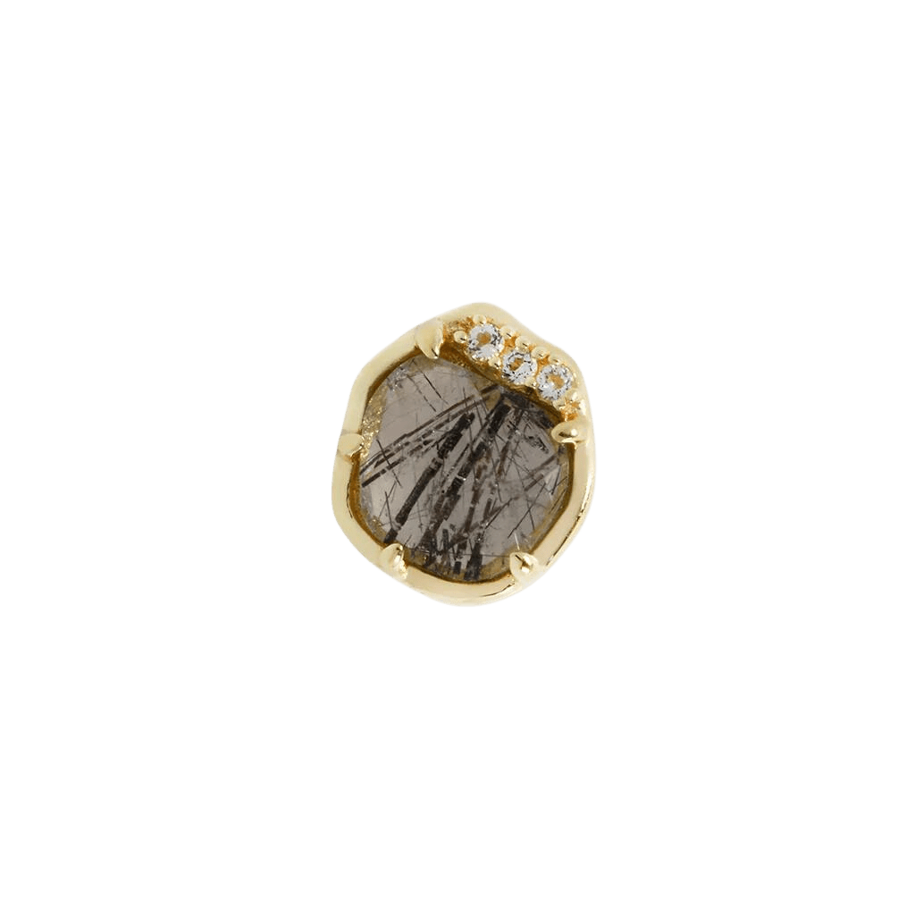 VISION - TOURMALATED QUARTZ - THREADLESS END piercing-zone.com