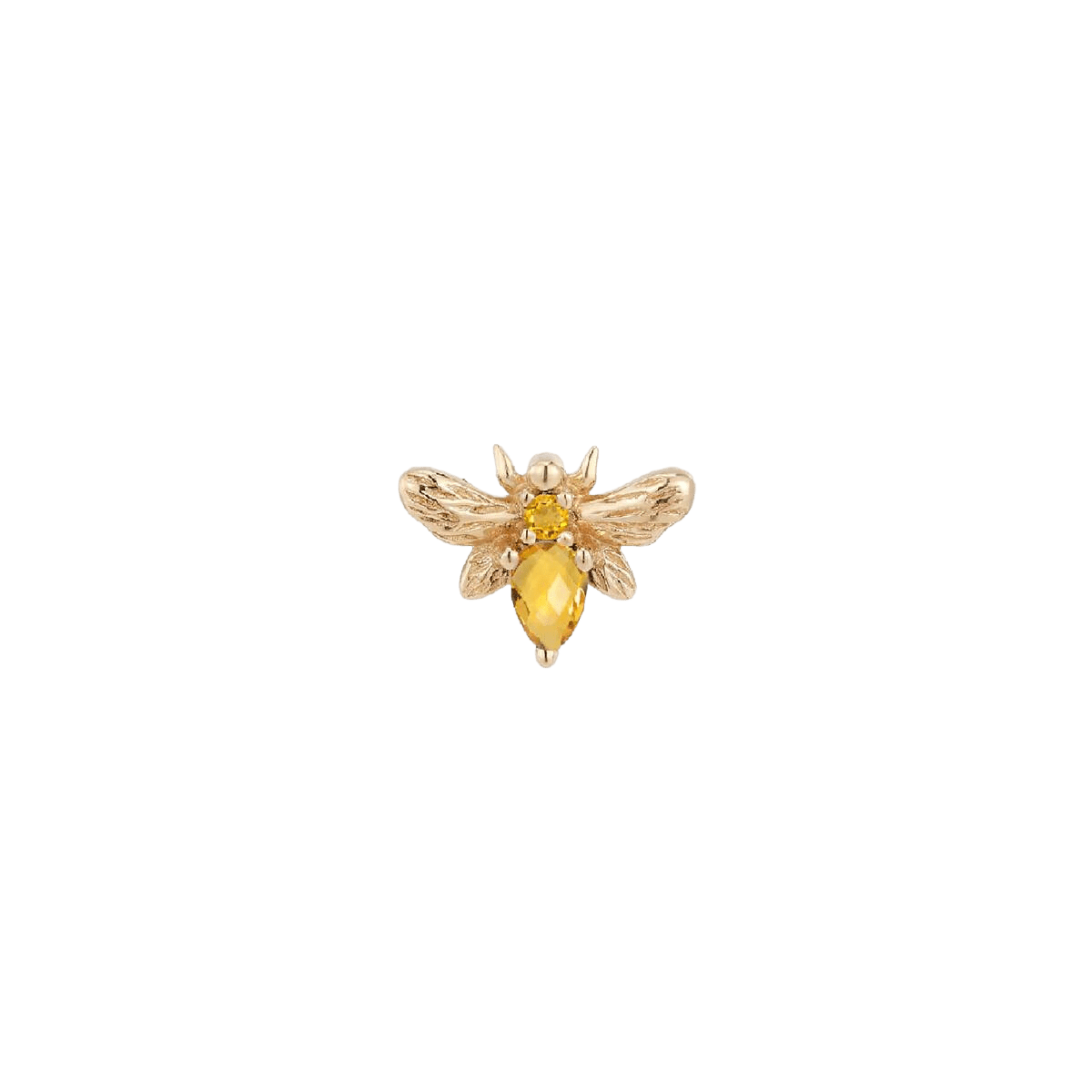 BEE CHIC - CITRINE - THREADLESS END piercing-zone.com