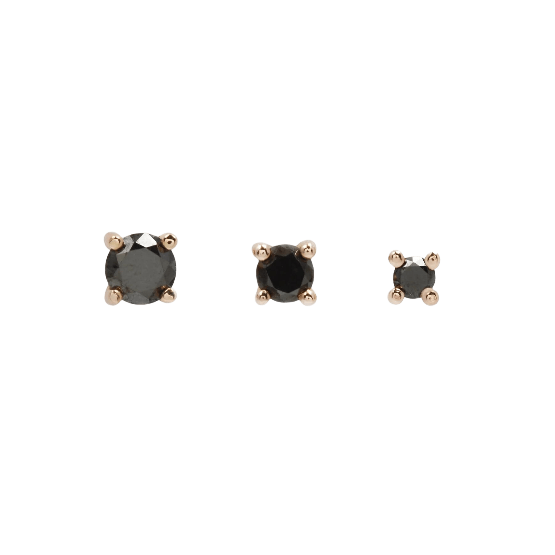 BLACK DIAMOND PRONG - THREADLESS END piercing-zone.com