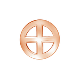 Earth Symbol – 14K/18K Gold Flat Threadless End