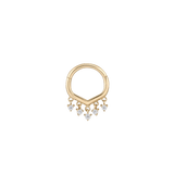 GUESTLIST - CZ - SOLID 14KT GOLD CLICKER piercing-zone.com