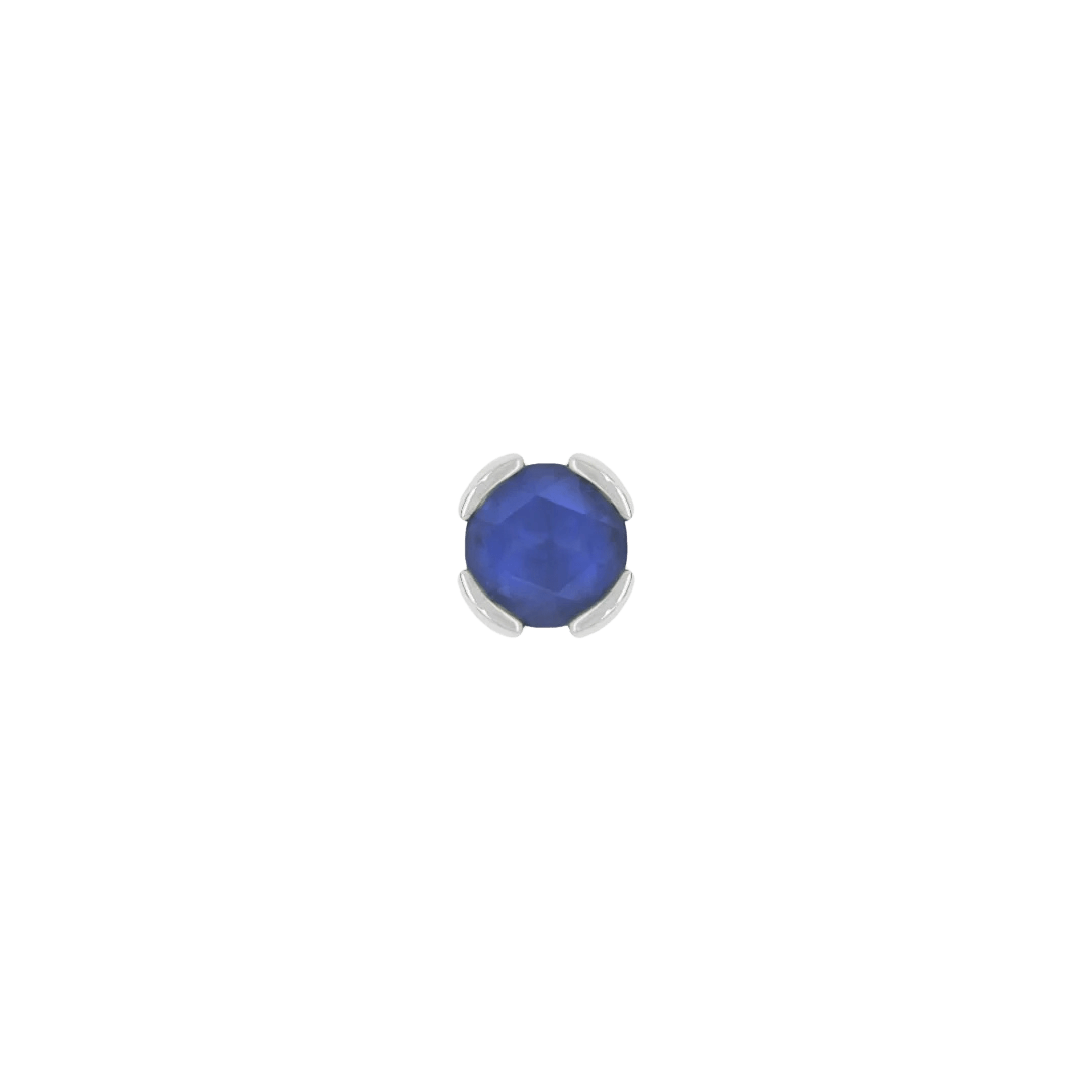 Peekaboo – 14K Gold Sandblasted London Blue Topaz Threadless End