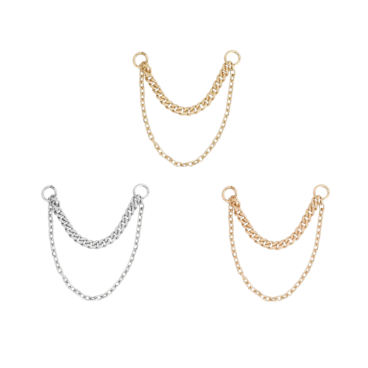 DIAMOND CUT + SIDE CHAIN piercing-zone.com