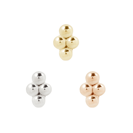 4 BEAD CLUSTER - THREADLESS END piercing-zone.com
