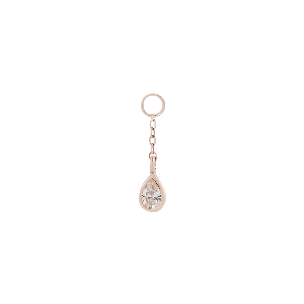 CONCORDE - CZ + CHAIN - CHARM piercing-zone.com