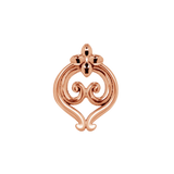 Close-up of Adorn End in Solid Gold