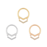 AIN'T NO DISCO - CZ - GOLD CLICKER piercing-zone.com