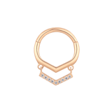 AIN'T NO DISCO - CZ - GOLD CLICKER piercing-zone.com