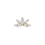 Ajna - 18K Gold Gem Threadless End - piercing - zone.com