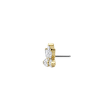 Ajna - 18K Gold Gem Threadless End - piercing - zone.com