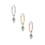 ALMOST FAMOUS - TURQUOISE + CZ - CHARM piercing-zone.com