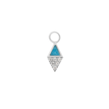 ALMOST FAMOUS - TURQUOISE + CZ - CHARM piercing-zone.com