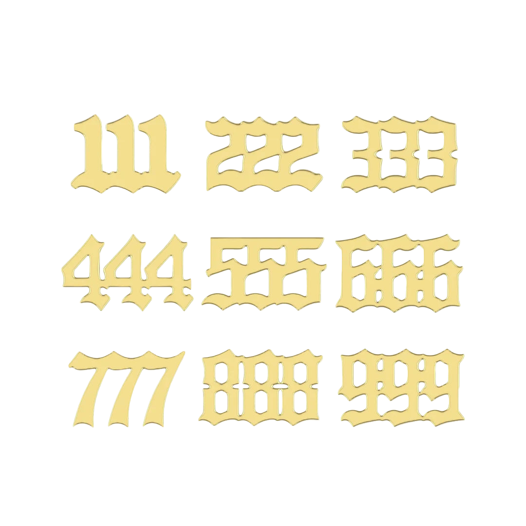 Angel Numbers End in Yellow Gold – Studio Lighting Shot