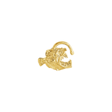 Anglerfish 14K Gold Threadless End – Front View