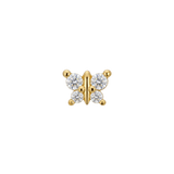Anima - 18K Gold Lab Diamond Threadless End - piercing - zone.com