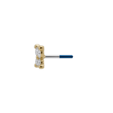 Anima - 18K Gold Lab Diamond Threadless End - piercing - zone.com