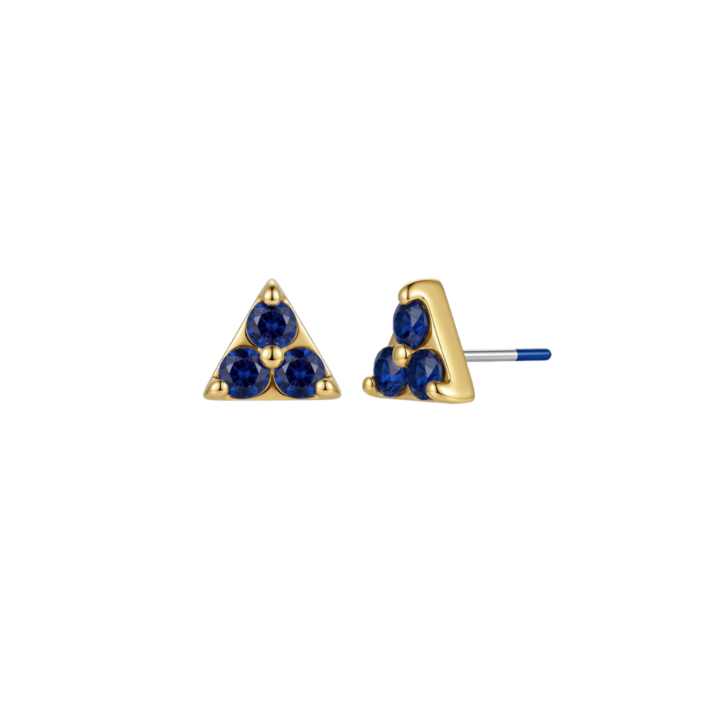 Argolis - 18K Gold Genuine Gem Threadless/Threaded End- piercing - zone.com