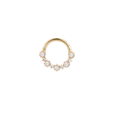 Ariana Clicker in Yellow Gold – Halo Design Close-Up