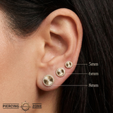 Ascend – Diamond – 14K Gold Threadless End