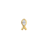 Awareness - 18K Gold Gem Threadless/Threaded End - piercing - zone.com