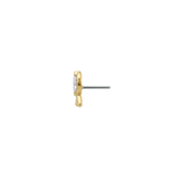 Awareness - 18K Gold Gem Threadless/Threaded End - piercing - zone.com