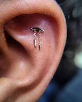 Flail – 14K Gold Threadless End