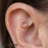 Baby Ball Hoop - 18K Gold Threadless/Threaded End