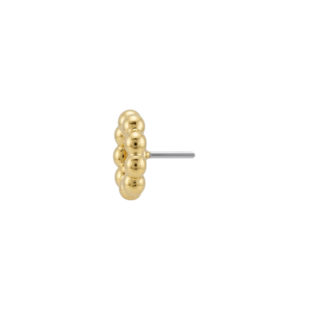 Baby Ball Hoop - 18K Gold Threadless/Threaded End - piercing - zone.com
