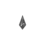 Bad As Hell Threadless End – 14K Gold with Black Rhodium
