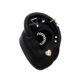 BAD ROMANCE - SWAROVSKI CZ - GOLD THREADLESS END piercing-zone.com
