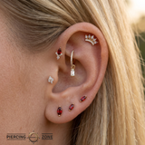 Baguette – 14K & 18K Gold Gemstone Charm