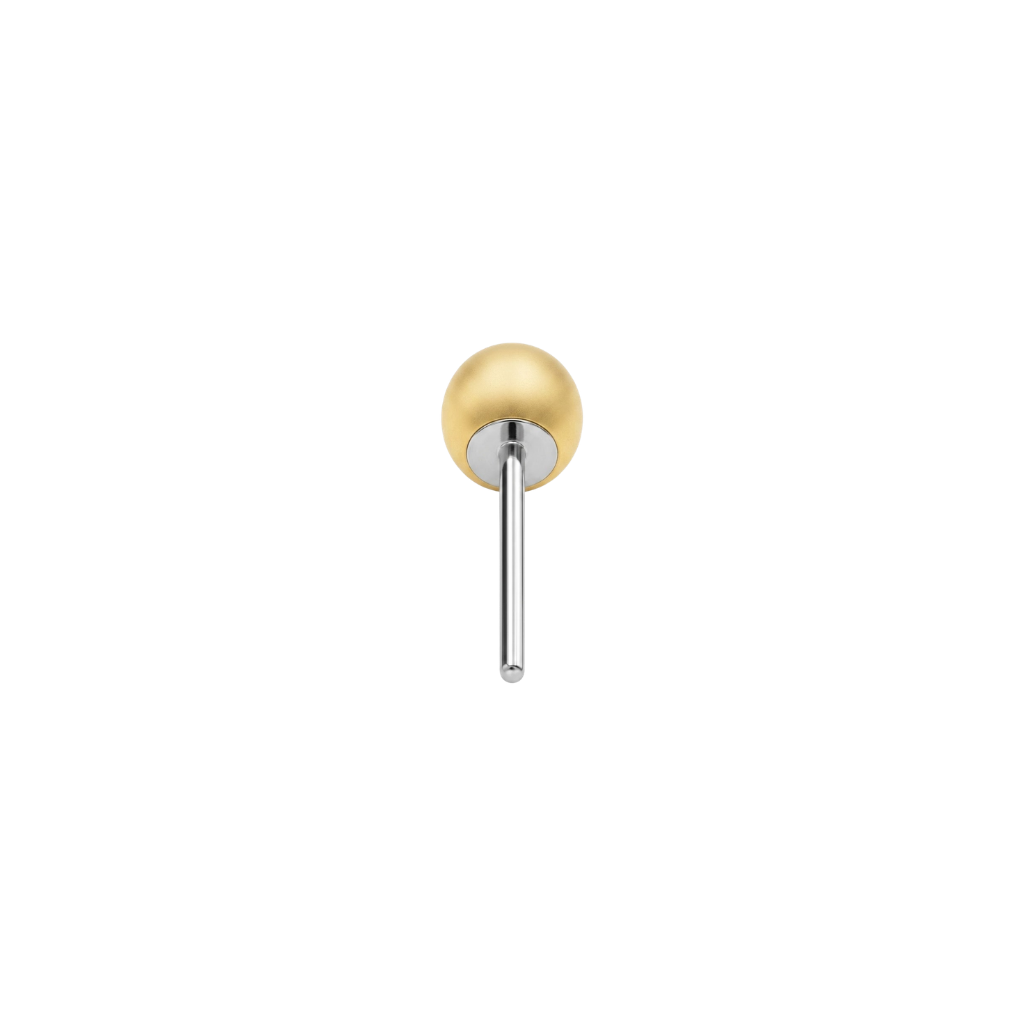 Ball End - 18K Gold Titanium Threadless End - piercing - zone.com