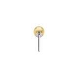 Ball End - 18K Gold Titanium Threadless End - piercing - zone.com