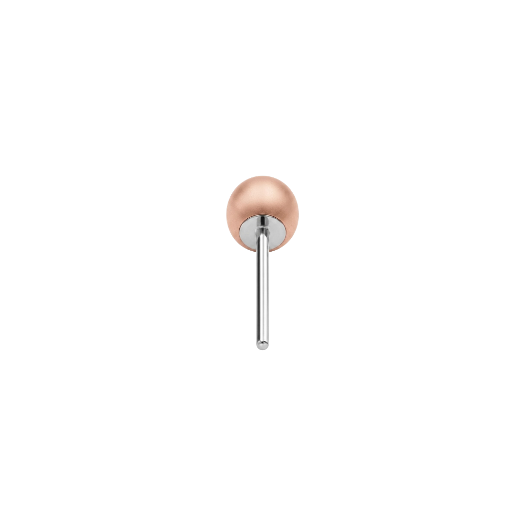Ball End - 18K Gold Titanium Threadless End - piercing - zone.com