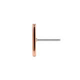 Bar of Gold - 18K Gold Threadless/Threaded End - piercing - zone.com