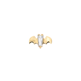 Batguette End - 18K Gold Gem Threadless/Threaded End - piercing - zone.com