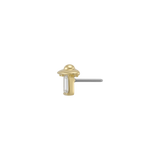 Beam Me Up - 18K Gold Gem Threadless/Threaded End - piercing - zone.com